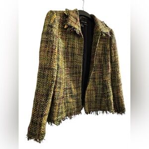 Multicolored Vintage Suit Jacket Top